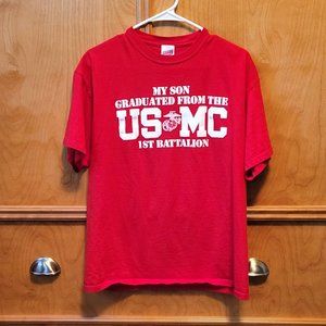 My Son Marine Short Sleeve Shirt, Size L
